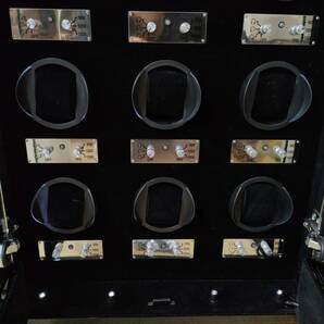EURO PASSION WATCH WINDER ワインディングマシーン ウォッチ ワインダー 9本 腕時計 ケース 飾り棚の画像3