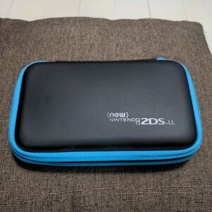 【未使用品】Newニンテンドー2DS LL ケース ブルー×ブラック HORI製