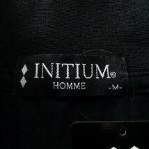 新品 イニシウムオム ハイネック ジャージー カットソー M 黒 【96-3T01_BK】 INITIUM HOMME メンズ 長袖 モックネック ストレッチ_画像8