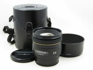 [20737W5]★極上美品★MINOLTA AF 85mm F1.4 G SonyA フード・ケース付き