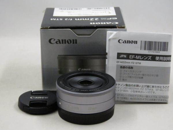Canon 単焦点広角レンズ EF-M22mm F2 STM シルバー | JChere雅虎拍卖代购