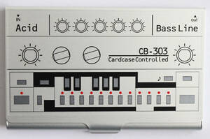  быстрое решение [synthesizakkar/ Synth носорог The  машина ]Acid CardCase Bass line CB-303 Ver2.0 / основа синтезатор футляр для карточек / серебряный /syn-025