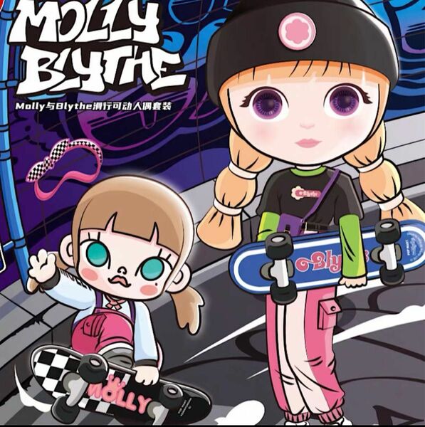 MOLLY&BLYTHEフィギュア　popmart