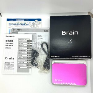 ★☆SHARP☆★　シャープ 電子辞書 Brain (ブレーン) PW-G4000-P　ピンク　中学生　【中古品】