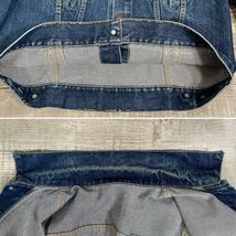 濃紺 60s Levi's 557xx 42 オリジナル vintage デニムジャケット bige リーバイス ビンテージ 3rd 検) 501xx 557 xx 506 507 50s ドス黒_画像8