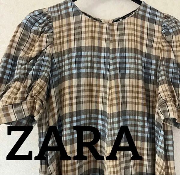 ZARA チェックワンピース