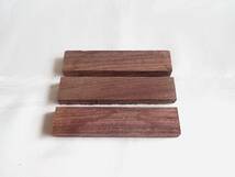 ☆　希少　インディアン・ローズウッド　Indian Rosewood　３本セット　Set of 3　☆　Ｎｏ．０４９１１_画像2