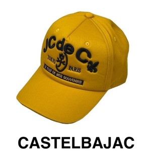 カステルバジャック　CASTELBAJAC　カジュアルキャップ　モノグラム柄　7213391125-2　マスタード