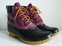 L.L.Bean エルエルビーン　Bean Boots ビーン・ブーツ〈 限定カラー・バーガンディ／ブラック 〉MADE IN U.S.A.　24cm　美品_画像1