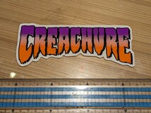 NEW CREACHURE クリーチャー ステッカー ハードコア スケートボード デッキ や ヘルメット などに！ (まとめ買いOK)_画像2