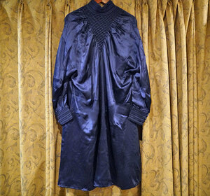  new goods * Fendi FENDI 2016SS collection silk dress (42) midnight blue * on goods . beautiful 