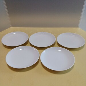 ●白　取り皿　5枚　15cm　①