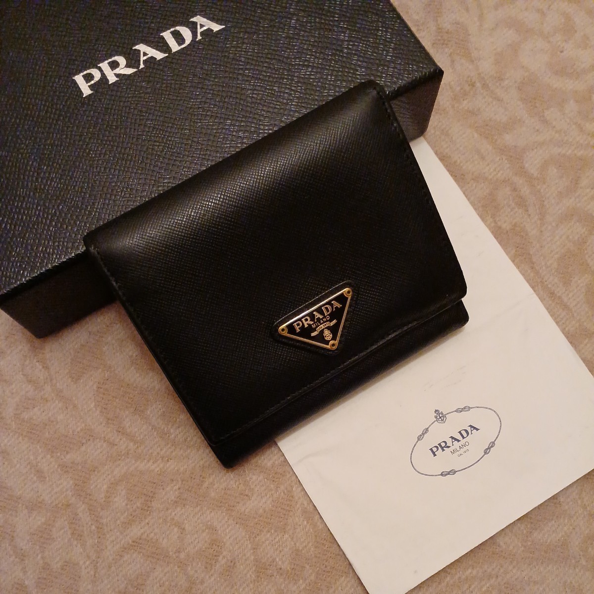 PRADA プラダ ミニウォレット ミニ財布 ブラック 2TT 新品未使用