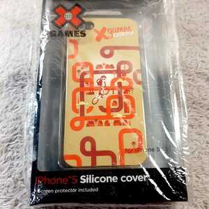 【XGAMES】 iPhone SE/5S用　シリコン ケース　ライトブラウン　TXI-005　X-GAME　定価1,980円