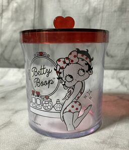 新品未使用　Betty Boop ベティブープ ベティちゃん　コットン・綿棒ケース　小物入れ　赤