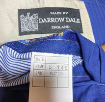 【アパレル】☆極美品☆ DARROW DALE ブルーストライプ スーツ セットアップ S~M イングランド製高級生地 メンズ ビジネス フォーマル_画像7