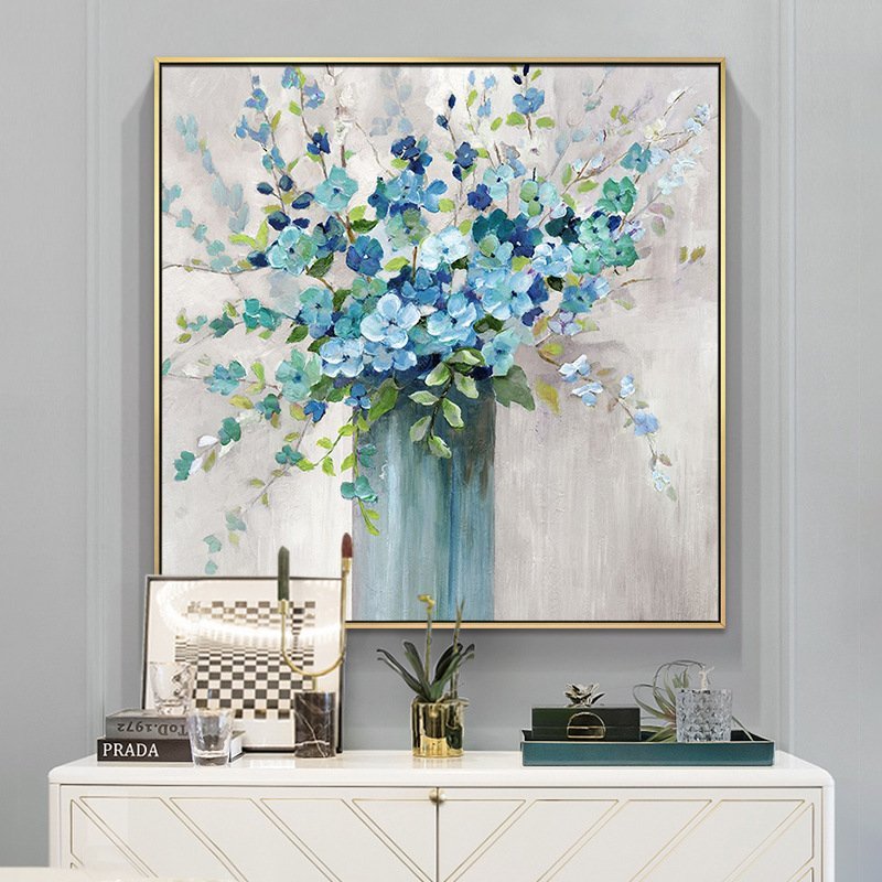 Hermoso artículo, pintura pura pintada a mano, flor, sala de recepción colgando, decoración de entrada, mural del pasillo, Cuadro, Pintura al óleo, Naturaleza, Pintura de paisaje