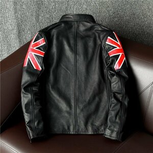 シングルライダース 牛革 レザージャケット カウハイド 革ジャン メンズファッション アメカジ 本革 バイクレザー S～4XL