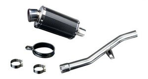 DELKEVIC スリップオンカーボンオーバルマフラー★KAWASAKI GTR1400 2007-2016 225mm KIT0359