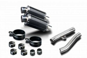 DELKEVIC スリップオンカーボンオーバルマフラー★YAMAHA FJ1200 3CV 1989-1990 225mm KIT03AP