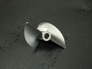 送料込み　プロペラCNC アルミ2枚ペラ スクリュー　Shaft bore=4.0mm Dia=37mm Pitch=1.9　品番CNCK-3719250