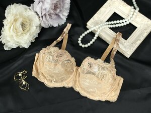 未使用品 Eprise/リズシャルメル ARTY ROMANTICA3/4ノンパテッドブラジャー 定価2.2万 E80相当/ベージュ mf958