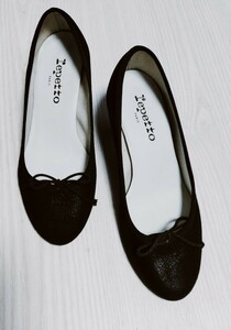 Repetto レペット*黒*パンプス*ヒール*37*ブラック*シューズ*靴*23.5cm