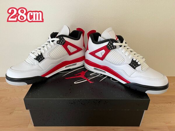 Nike Air Jordan 4 Retro "Red Cement" 28cm