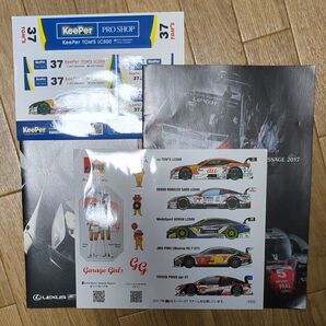 スーパーGT レクサス トヨタ ステッカー フラッグ ノベルティグッズ 2017