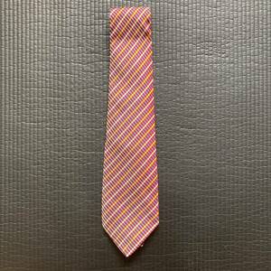  модные аксессуары * негодный номер б/у одежда галстук TRUSSARDI Trussardi оттенок красного полоса фэн-шуй удача в деньгах работа .