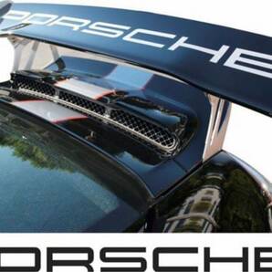 未使用品 ポルシェ PORSCHE ポルシェ911 GT3 RS リアスポイラー用デカール ステッカー リアウイング ブラック文字の画像6
