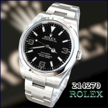 【美品】ROLEX214270ROLEXエクスプローラーⅠ【ブラックアウトダイヤル】EXPLORERⅠロレックス_画像5