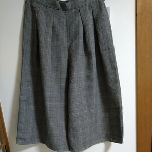  price cut * large size tag attaching 4L trying on only check pattern thousand bird .. goose pants maternity 