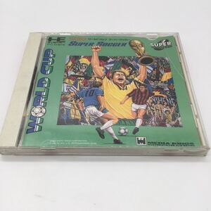 PCエンジン ＴＥＣＭＯＷＯＲＬＤＣＵＰスーパーサッカー ソフト SUPER CD-ROM2 MRCD2001 帯付 YO12X3