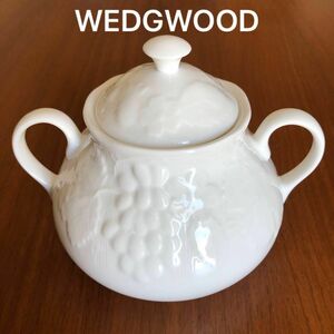 【美品】WEDGWOOD ウェッジウッド ストロベリー＆バイン　シュガーポット　クリームウェア　洋食器