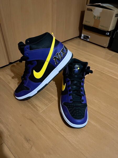 NIKE DUNK HIGH "COURT PURPLE" "LAKERS"