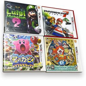 4点セット 3DS 空箱 ケース マリオカート ルイージマンション2 星のカービィ トリプルデラックス 妖怪ウォッチ2 本家