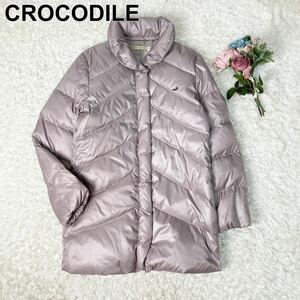 CROCODILE クロコダイル ダウンジャケット ロゴ レディース M B92305-47