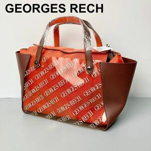 未使用 GEORGES RECH ジョルジュレッシュ ビニールバッグ クリアバッグ 内側取り外し可能 B92305-94