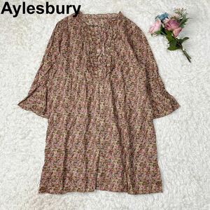 アリスバーリー Aylesbury ワンピース 花柄 フリル シャツワンピース L レディース 東京スタイル B92319-82