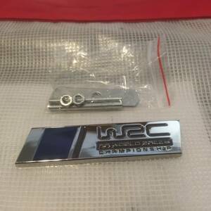 [ бесплатная доставка ]WRC 3D эмблема (F решётка для ) металлизированный серебряный металлический Subaru ⑥