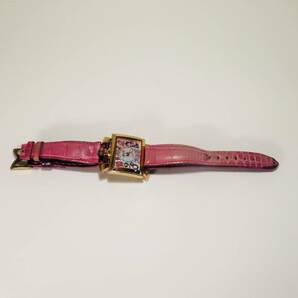 中古 ガガミラノ ナポレオーネ用 純正腕時計レザーバンド ピンクの画像1