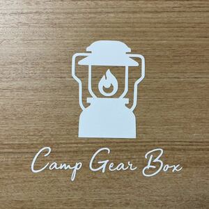 123.[ free shipping ] Camp Gear Box cutting sticker lantern camp CAMP outdoor [ new goods ]