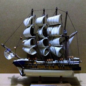 木製 　帆船模型 