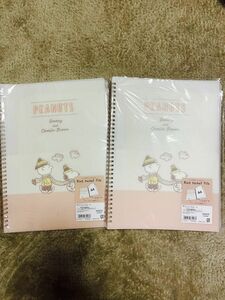 スヌーピー/リングファイル/2冊セット/PEANUTS/文房具/ファイル