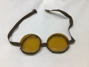 S6198【ゴーグル】日本軍 戦時中 当時物 飛行眼鏡