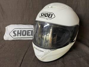 M10203【SHOEI QWEST】フルフェイスヘルメット Mサイズ ショウエイ クエスト オートバイ 袋付