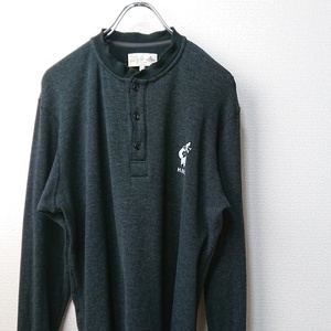 The DUFFER of St. GEORGE ダファーオブセントジョージ ダファー サーマルロンT ブラック ワンポイント sizeL 美品