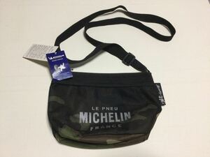 ミシュラン ショルダーポーチ メッシュポケット Michelin Shoulder pouch Mesh pocket◎迷彩色◎長期保管・デッドストック・未使用◎タグ付