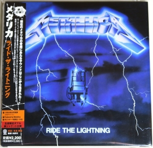 * Metallica METALLICA ride * The * подсветка Ride The Lightning первый раз ограничение бумага jacket цифровой *li тормозные колодки записано в Японии с поясом оби как новый *